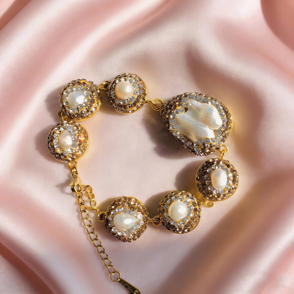 Natural Baroque Pearl Set Fashion Light Luxury European and American Four-piece Set Full String Pearl Necklace 2026
