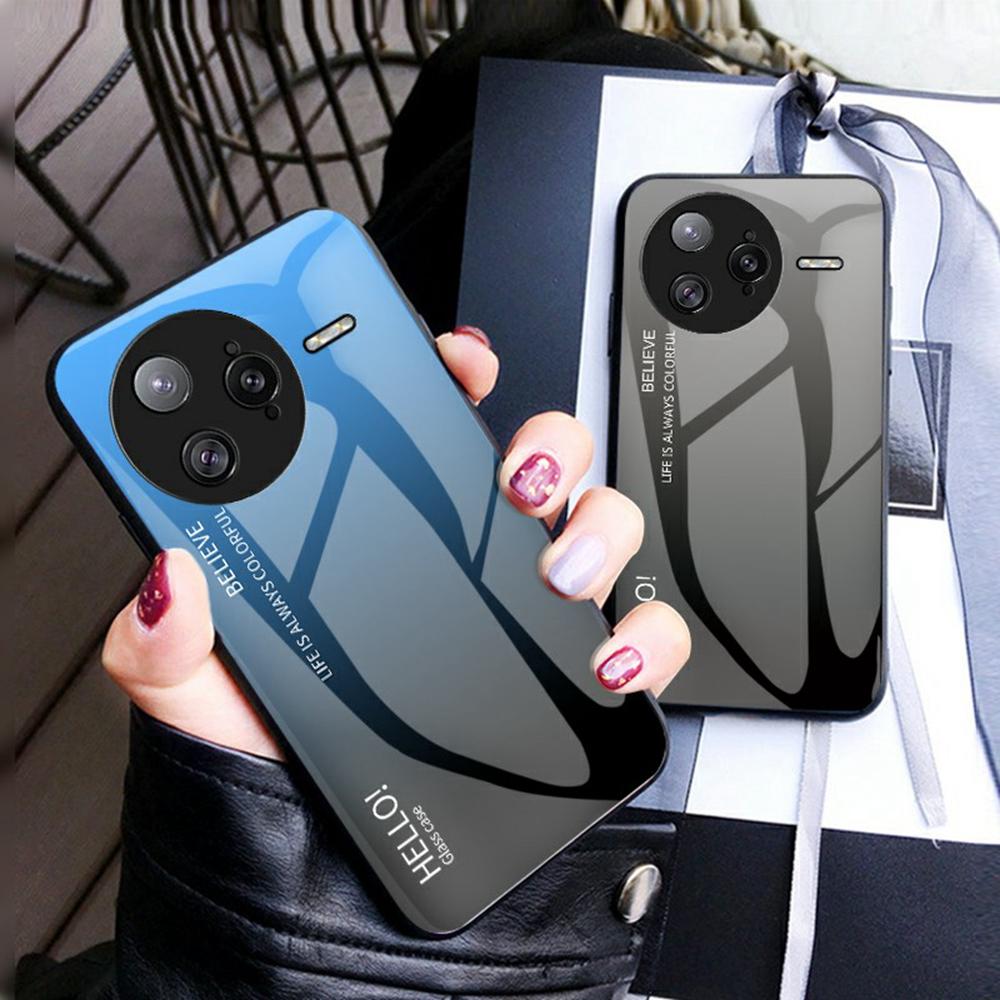 For Xiaomi Poco F7 Ultra 5G/Redmi K80 Pro 5G Case Anti-Scratch Tempered Glass+PC+TPU Phone Cover