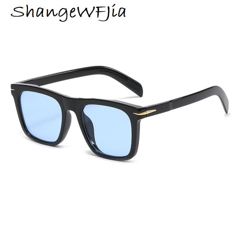 Classic Men'S Square Sunglasses Fashion Brand Designer Rivet Retro Women Sun Glasses Uv400  Driver Eyewear