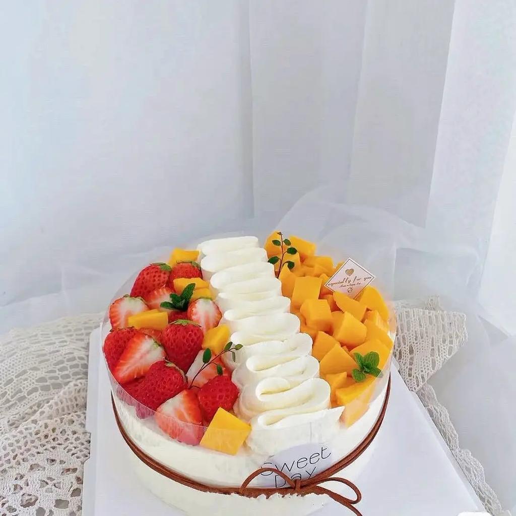 Simulated Birthday Cake Model Crafts Fake Fruit Cake Mold Decoration Shop Window Sample Display Home Ornaments Photography Props