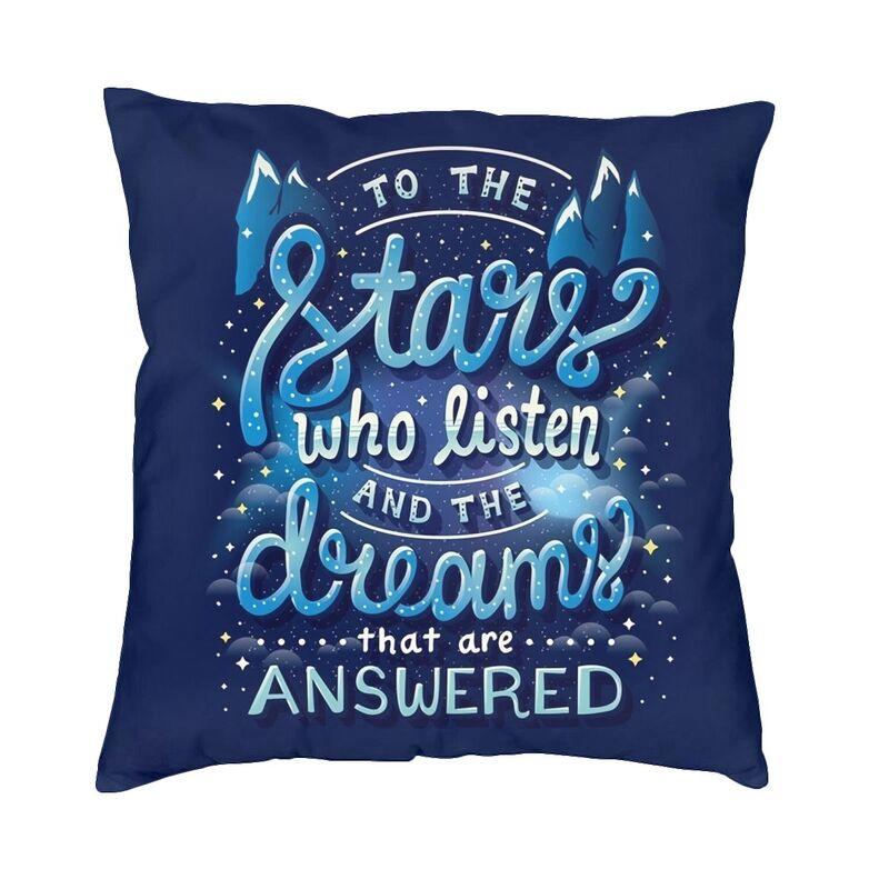 

Чехол для подушки ACOTAR To The Stars Who Listen для дивана, полиэстер Sarah J.Maas ACOMAF, наволочка, украшение для дома, наволочка 30x30cm 12x12in