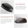 Exterior Side Door Mirror Shell Decor Cover for Dodge Charger 2010+ Carbon Fiber