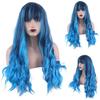 Modische Perücken - Farbverlauf Cosplay Anime Perücken - Original Setsubu Stil Buntes Langes Lockiges Haar Kopfbedeckung - Lolita Stil