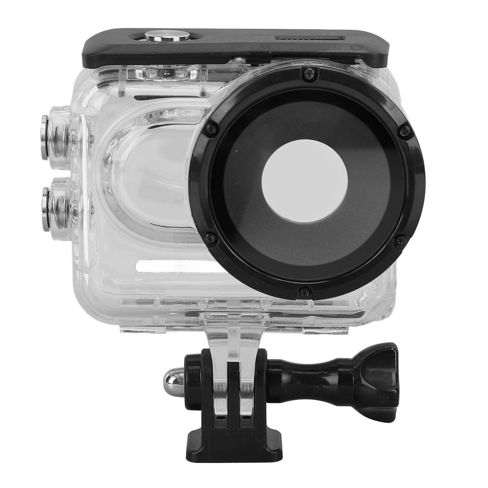 

Action Camera Waterproof Case Tempered Glass Pressure Resistant High Transmission Lens Anti Leakage