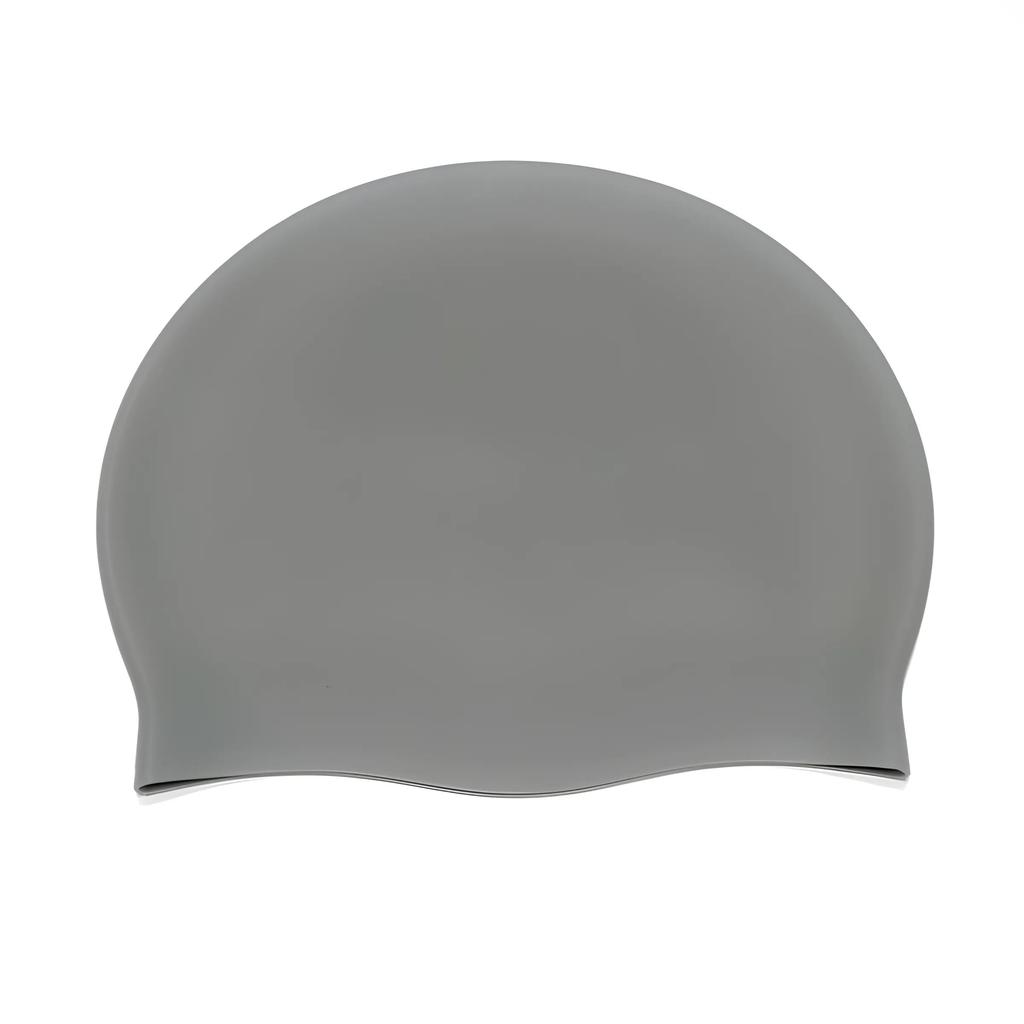Non-Toxic Swimming Cap Silicone Waterproof Swimming Cap Flat Ear Protection Cap Solid Colour Plain Men'S And Women'S Swimming Cap Child