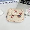 Cute Cartoon Quilted Cotton Makeup Bag Portable Lipstick Storage Organizer Bag Card Holder Mini Makeup Lipstick Storage Pouch