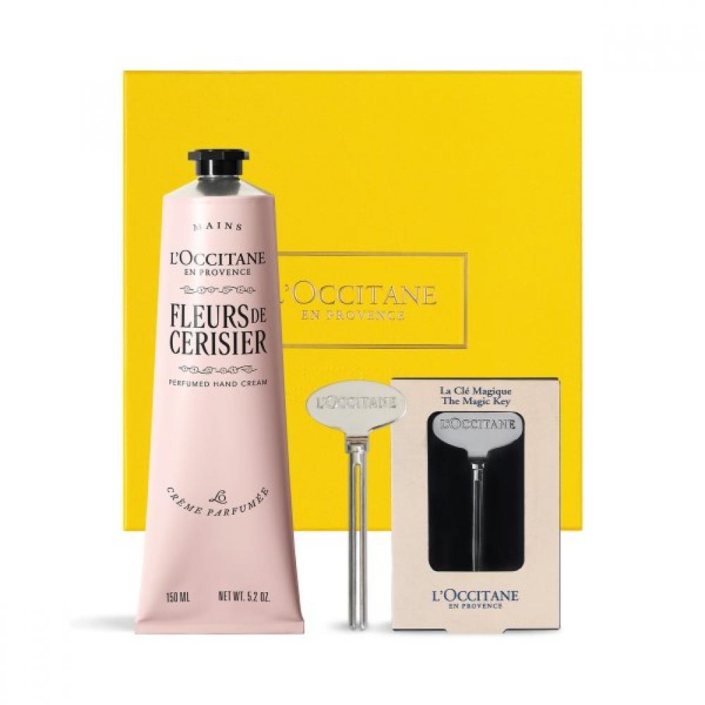 Крем для рук L Occitane 150 мл Цветок вишни + волшебный ключ Single option
