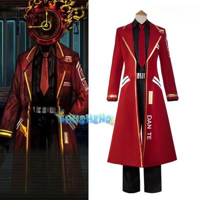 Παιχνίδι Limbus Company Cosplay Στολή Dante Κόκκινο Μακρύ Παλτό DAN TE Στολή Κοστούμι Άνδρες Γυναίκες Αποκριάτικο Πάρτι Καρναβάλι Ρόλων Ρούχα