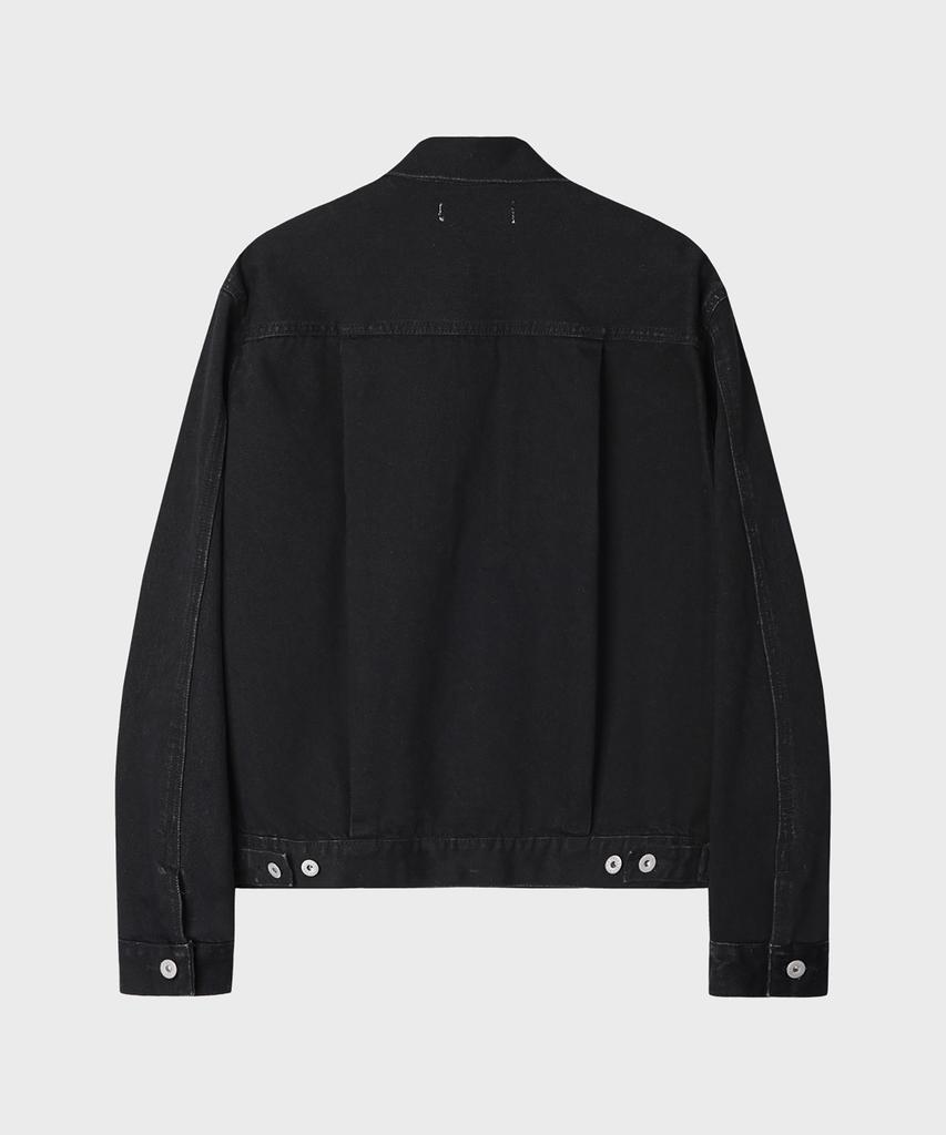 LEIRE Washed Denim Trucker Jacket [Washed Black]