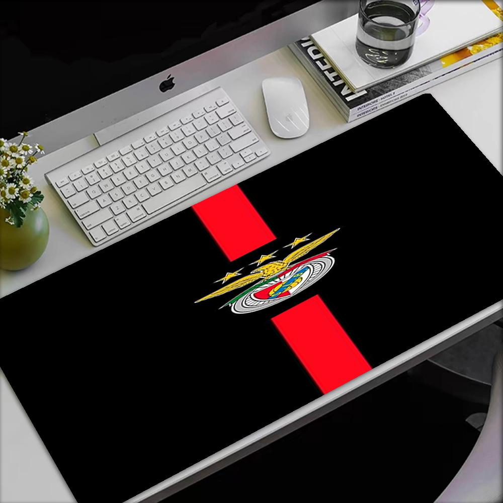 Benfica Thema Mauspads, Rutschfeste Gummiunterseite, Multifunktionales Büro- & Heimdekor, Perfekt für die Personalisierung des Arbeitsplatzes.