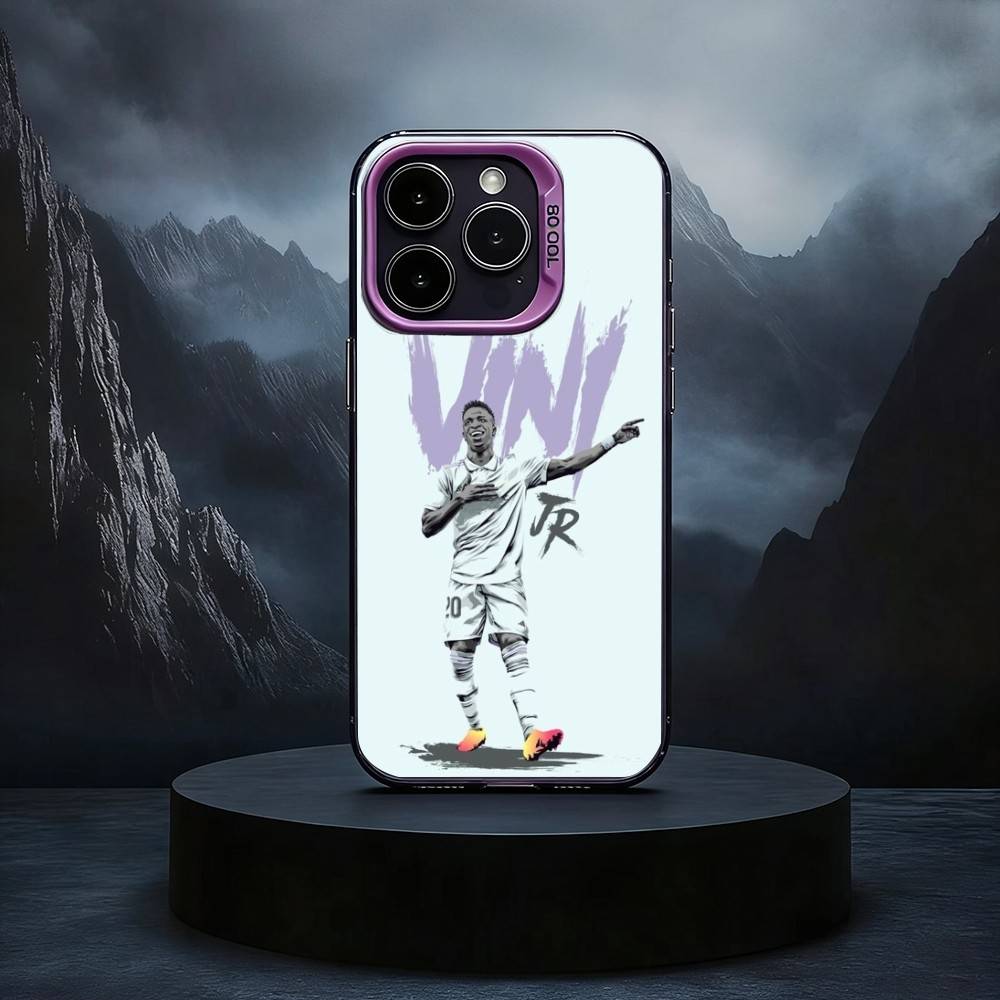 

V-Vinicius J-Junior Black Candy silver phone case Phone Case For iPhone17,16,15,14,13,12,11 Plus,Pro Max iPhone14ProMax