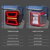 LED Taillight Assembly for 18-24 JEEP Wrangler JL - Enhanced Rear Taillights with Daytime Running and Flowing Turn Signals