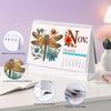 Koikify Diamond Art Desk Calendar 2026 – DIY Standing Flip Monthly Calendar, Decorative Tabletop Ornament for Home and Office, Creative Holiday &