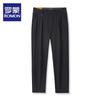 ROMON Men's Summer Business Casual Straight-Leg Trousers