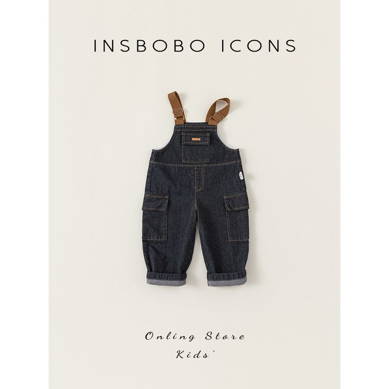 Boys' Pants Children's Jeans Suspenders Autumn Clothes 2024 New Arrival Pants Western Style Girls Sports Pants Autumn and Winter