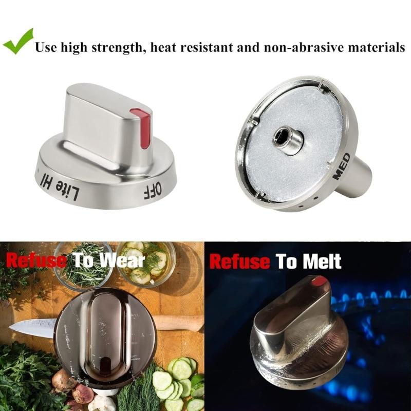 Stove Control Knobs for NX58F58F FX510BGS Cooktop Stove Oven PS4241101 PS9865173