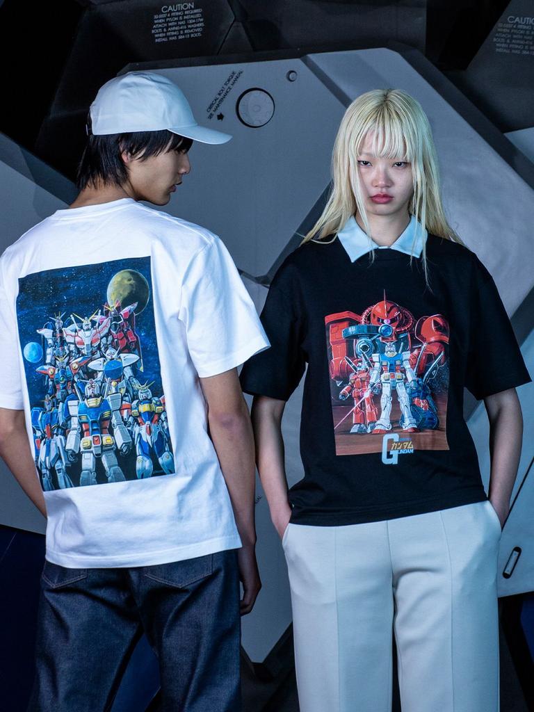 Gundam Zagu Tshirt Xiaya Mobile Warrior Shortsleeved Round Neck Shoulder Loose Large Size Cotton Halfsleeved Tshirt