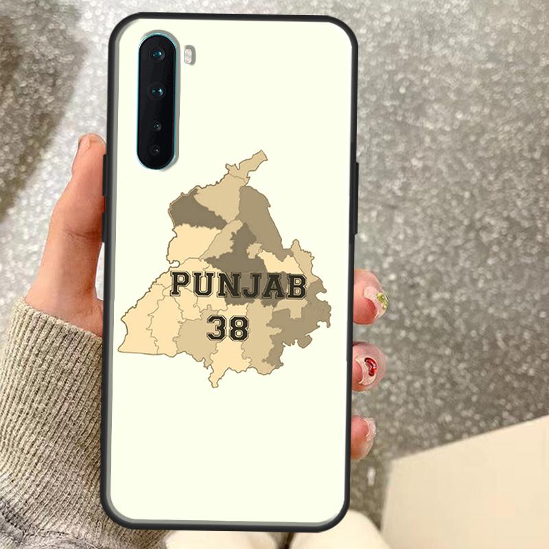 Punjab Map Case For OnePlus 13T 10T 8T 10 Pro 15 13 12 11 15R 13R 12R Nord CE 5 2 3 4 Lite N20 N30 Coque