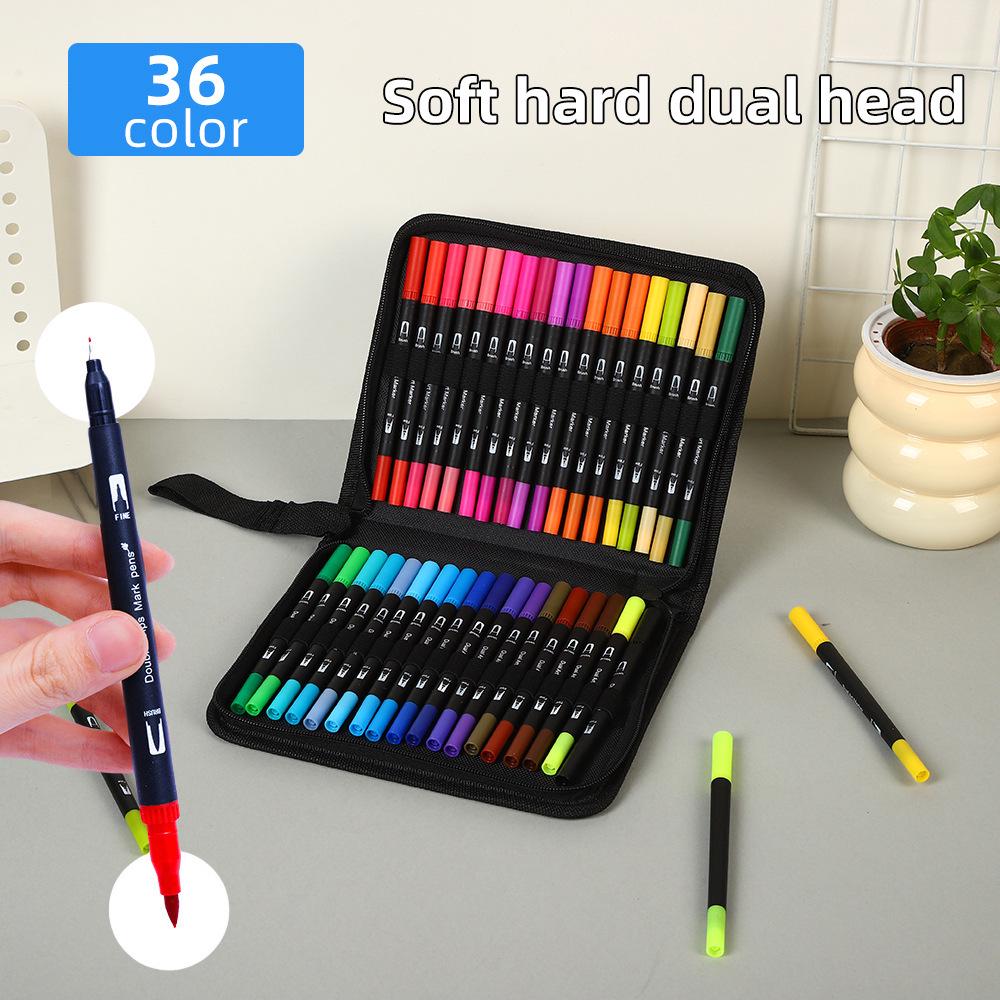 

Double-Headed Watercolor Pens - Washable, Water-Based Markers for Kids, No-Stain Art & Doodling