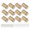 12Set Stainless Steel Standoff Screws Advertising Nails Wall Standoff Sign Holders Screws for Acrylic Support