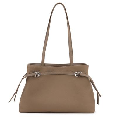 Bolso Tote para Mujer, Estilo Cruzado, Hecho de Cuero de Vacuno de Flor Entera, Gran Capacidad, Diseño de Hombro Único