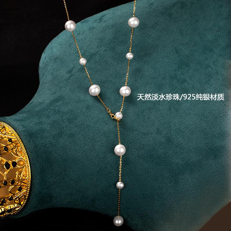 Bridal Wedding Jewelry Set Women Simulated Pearl Tassel Earrings +Necklace+Bracelet Party Beads  Accessories Gift