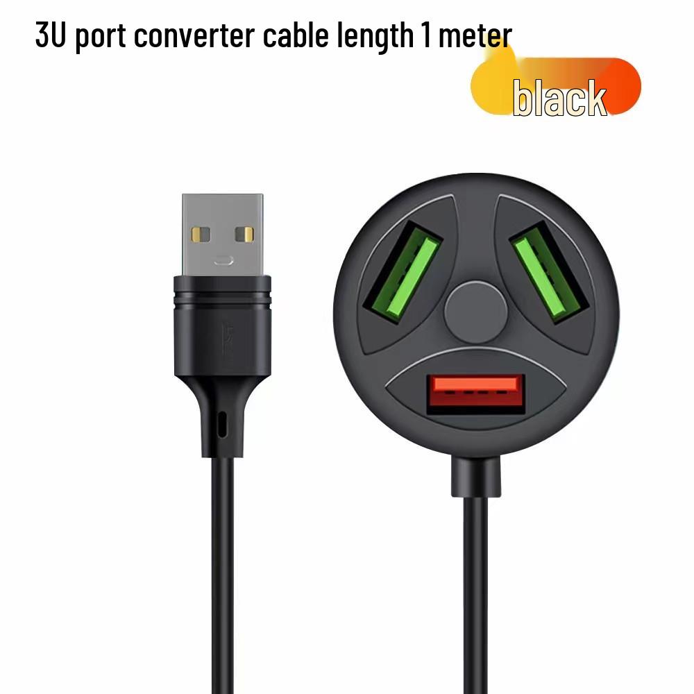 Multi-Port USB Hub Adapter: USB & Type-C Extension Dock with Converter.