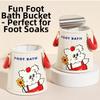 Cartoon Collapsible Foot Bath Heat Preservation Foldable Tub Portable Foot Bath  Travel Camping