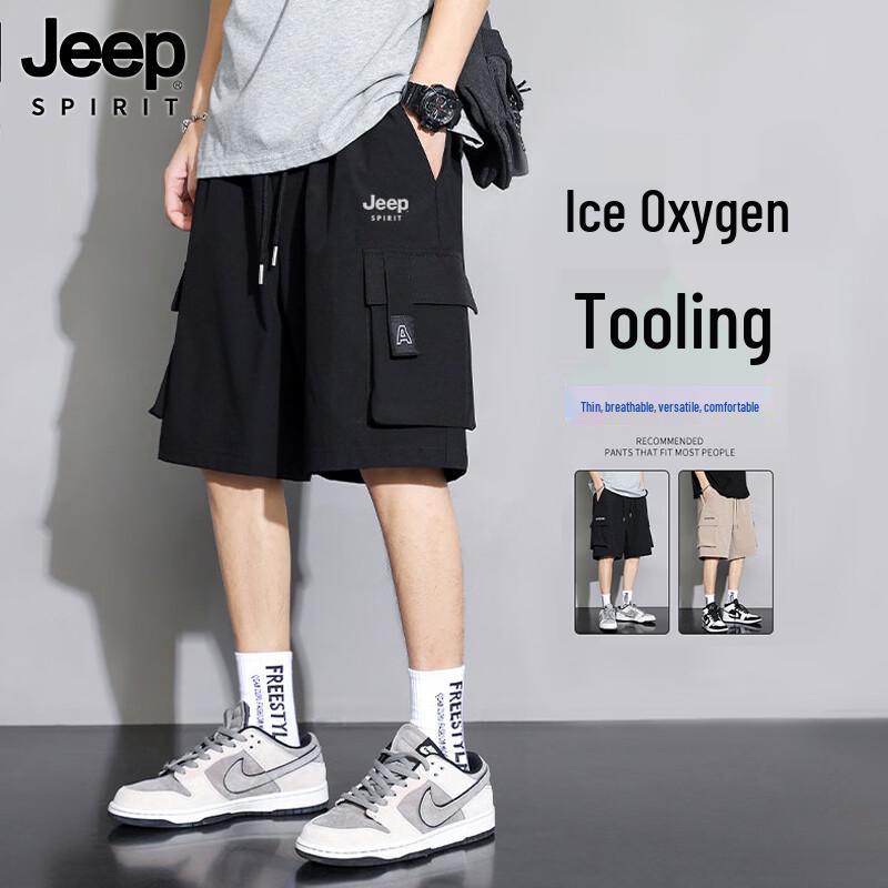 JEEP SPIRIT Men s 2026 Summer Casual Cargo Shorts XL