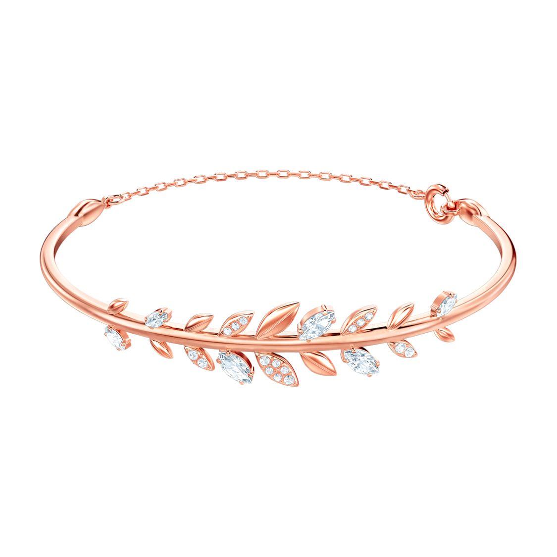 Swarovski Mayfly Fresh Leaf Bracelet Women bracelet Rose-Gold 5410411 Box (Random Color)