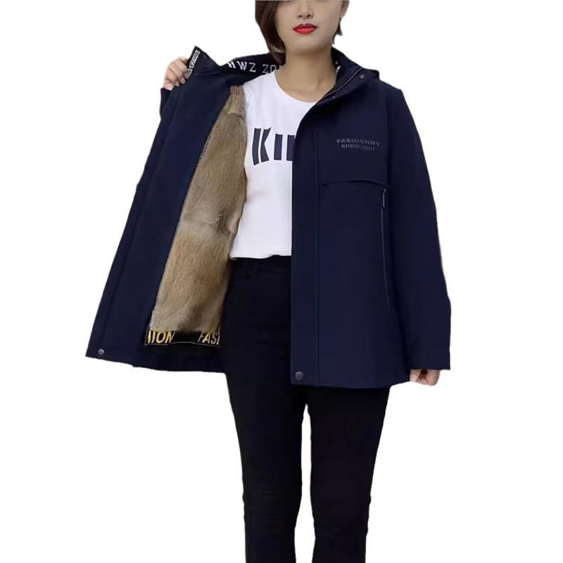 Men's Mid-Length Winter Parka with Mink Fur, Detachable Lining, and Genuine Leather Trim