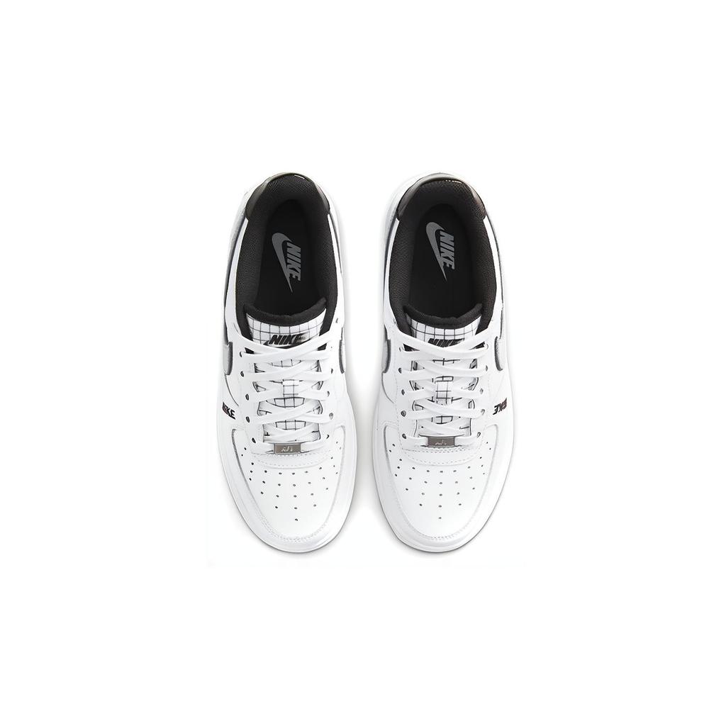 New Nike Kids Air Force 1 LV8 'Motocross White Grey Black' Sneakers DO3809-101