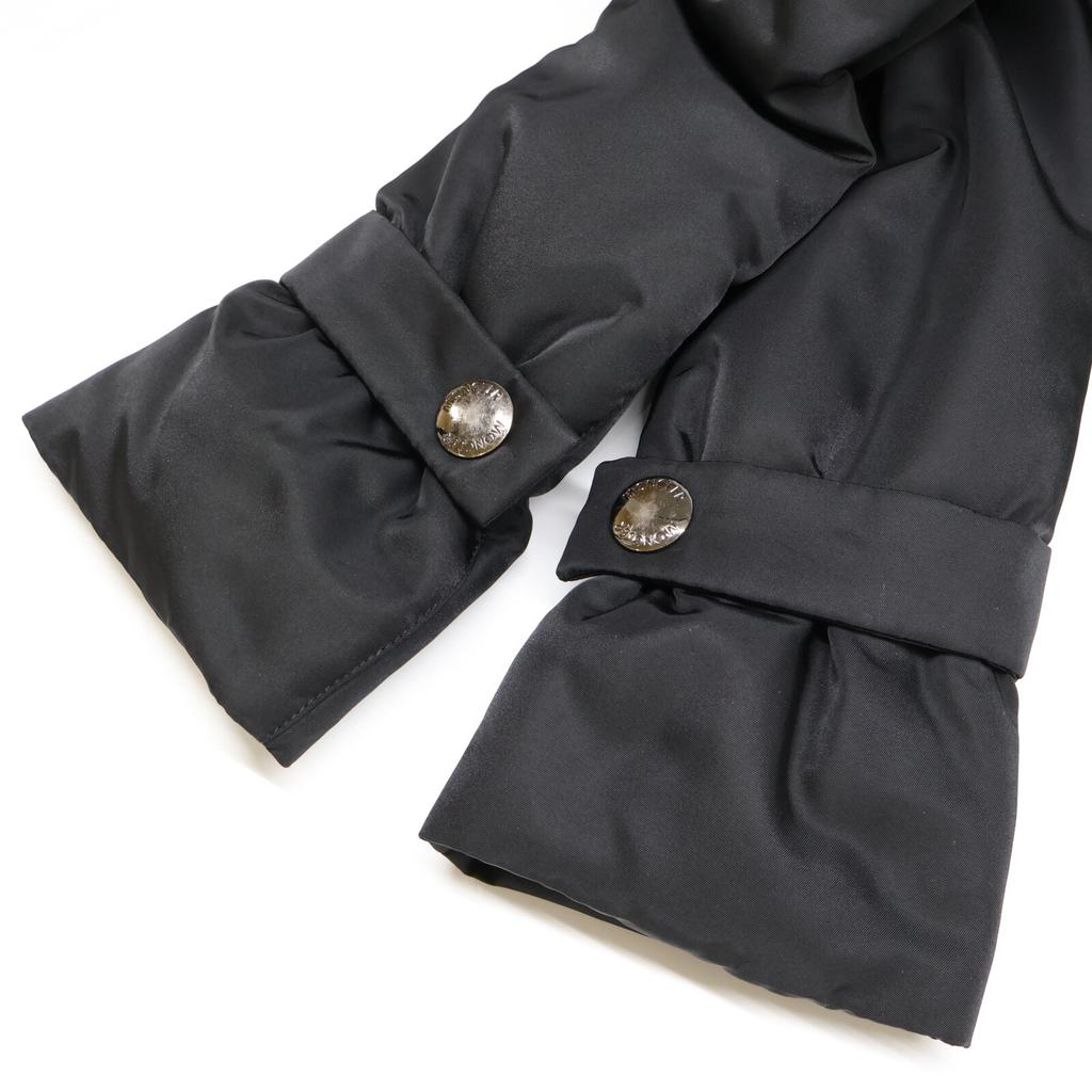 Moncler [Krajowy regularny] NIGER kurtka puchowa z kapturem płaszcz 0 czarnyUżywany