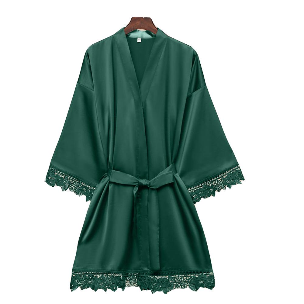 15 Koronkowych Szlafroków: Poranne, Ślubne i Druhen Satynowe Koszule Nocne z Matowym Wykończeniem