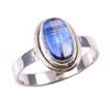 Natural Kyanite Gemstone Handmade 925 Solid Sterling Silver Gift Ring S.8 d4R19