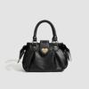 Classic Metal Flower Leather Women's Bag Popular Pleated Bag Commuter Work Women's Handbag