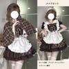 CAWILXHA Lolita Maid Cosplay Sleeve Detective Dress with Apron and Cute Forest Girl Costume for Popular for High School Entrance and Cultural