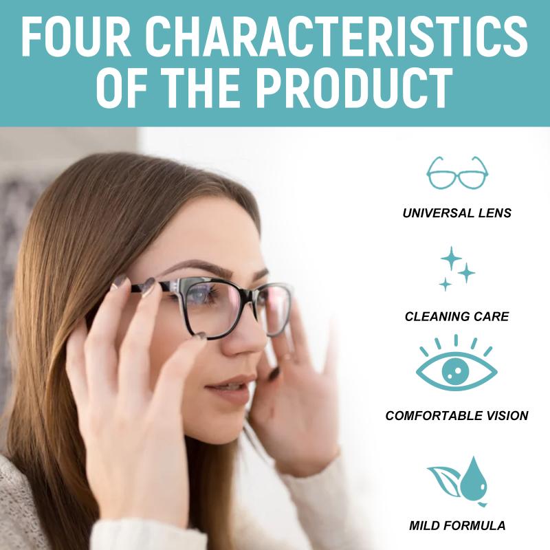 100ml Glasses Lens Cleaning Spray Anti Fog Oil Removal Repair for Longlasting Clear Vision at Work