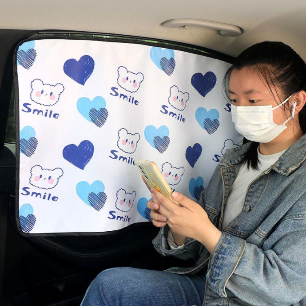 Thermal Insulation Car Blackout Curtain Embedded Rail Vehicle Privacy Shades Auto Supplies