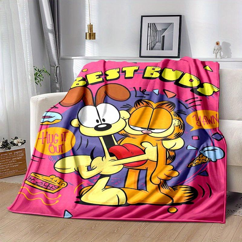 

1pc Trends Garfield Best Buds Blanket, Soft & Cozy Throw Blanket, Living Room, Travel, Camping, Car Blankets, Beach, Office Naps, Perfect Gift.M094 130x150cm