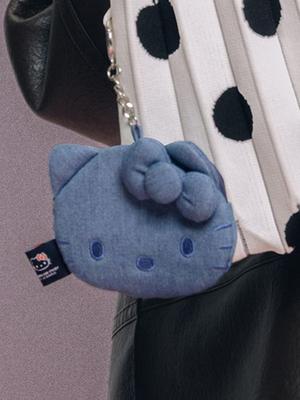 JOSEPH & STACEY Denim Mini-Tasche Hello Kitty Gewaschenes Blau