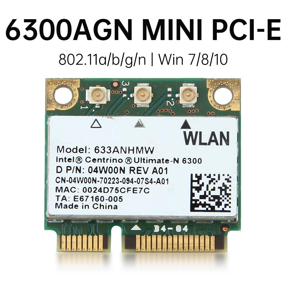 

6300 AGN PCI-E Half-Height Wireless Network Card - WiFi Adapter for PC/Desktop, Dual-Band High-Speed WiFi
