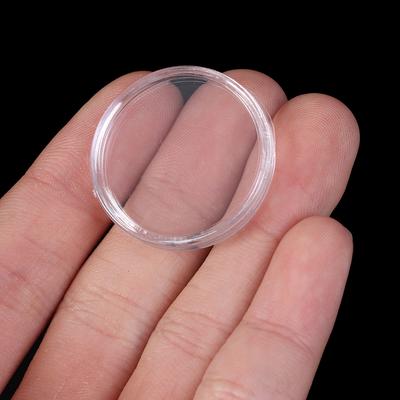 Lot de 100 capsules de rangement pour pièces de monnaie de 27 mm, boîte de présentation ronde