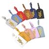 1pc PU Hot Stamping Couple Luggage Tags Boarding Pass Cute Luggage Tag Suitcase Tag Name Label Travel Tags Travel Accessories