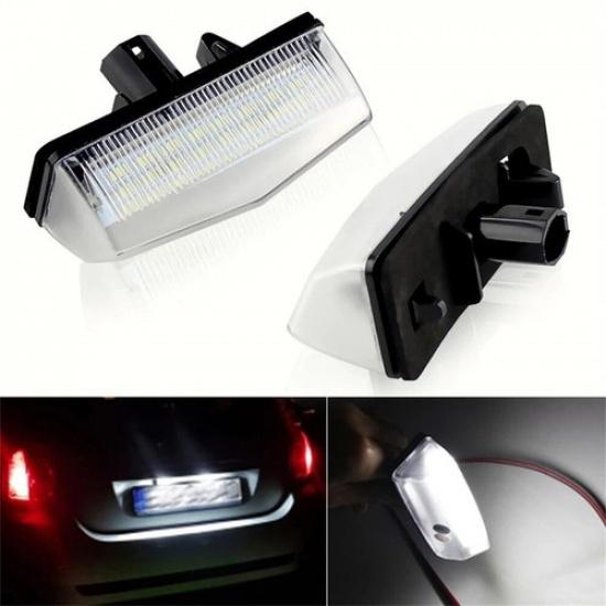 2PCS LED License Plate Light For Toyota Prius Scion tC 2005-2015 RAV4 2016-2018