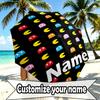 Custom Name Personalized PAC Print Umbrella, Auto Open Close, 8‑Rib Sturdy Frame, Commute Camping Hiking Use, Birthday Gift