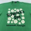 Vintage St. Patrick's Day Shirt Mens L/XL Savannah Georgia Shamrock Tee USA 90s