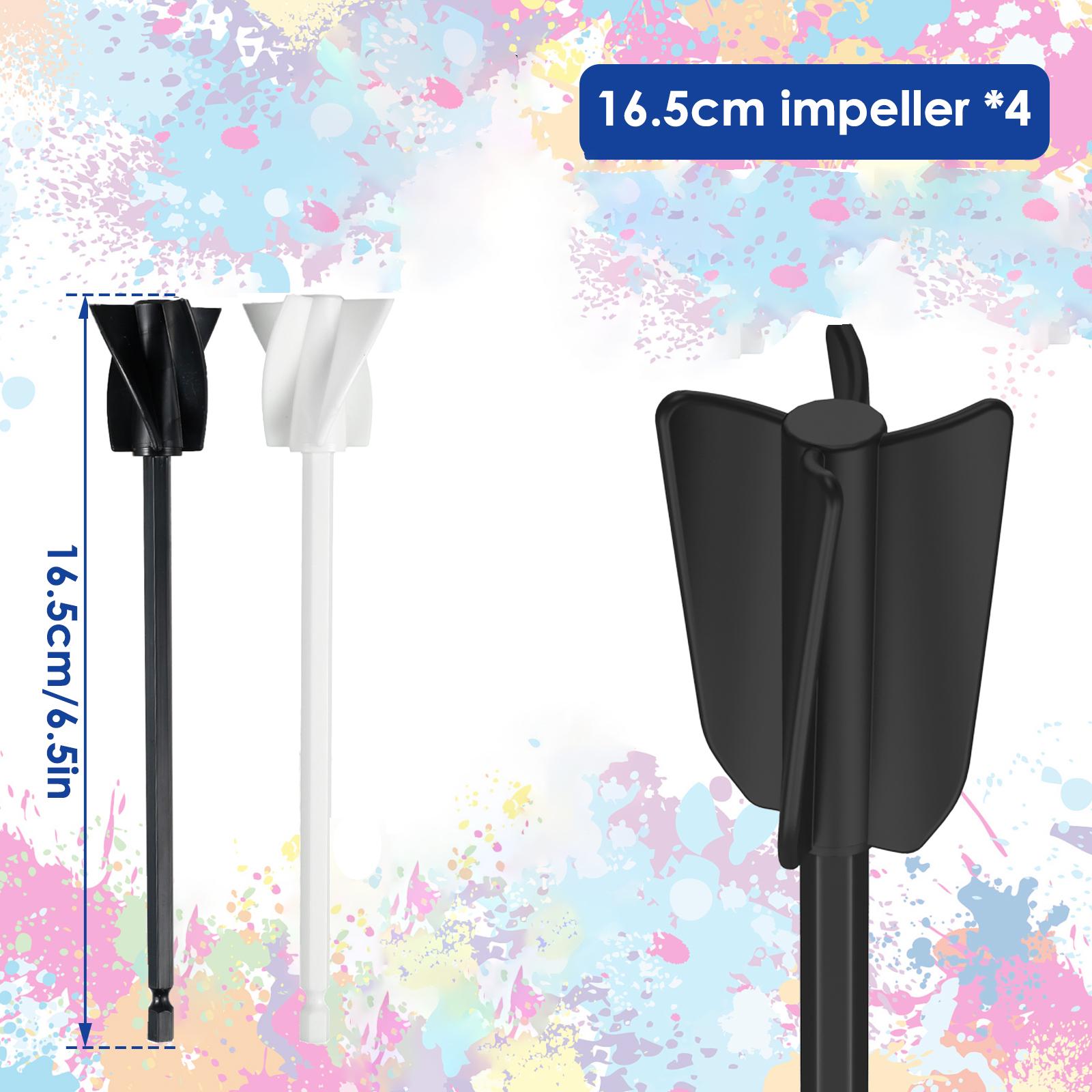 

4/6Pcs Mixer Paddle 4-Blade 6.5/8.7 Inch Reusable Powerful Mixer Attachment Reduce Bubbles Quick Mixer Part for Paint 2025