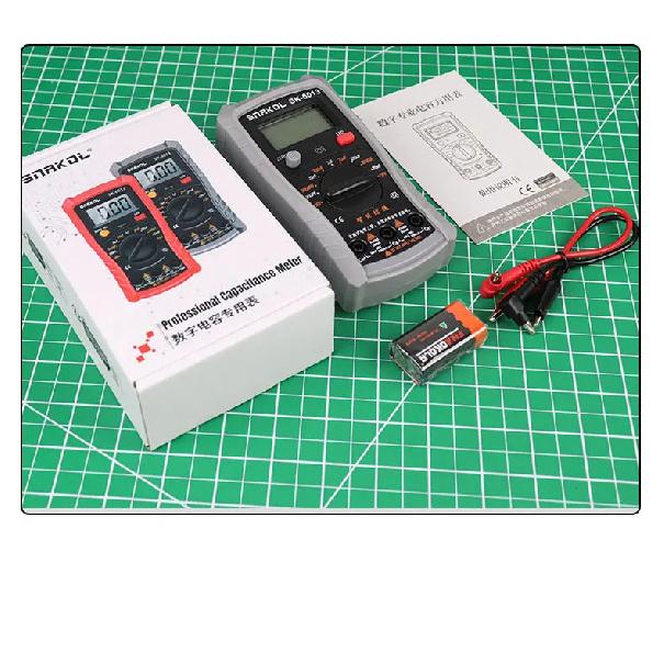 SK-6013 Digital Capacimeter Professional Capacitance Meter 20000uf Capacitor Tester 1999 Counts Electrician Multimeter