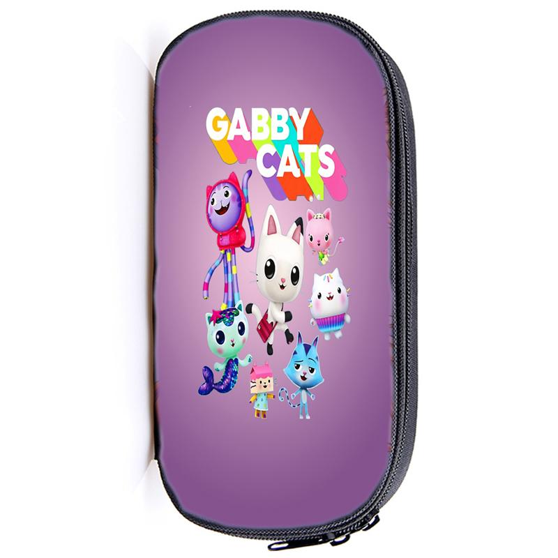 Casă de creion Gabby's Dollhouse Husă Gabby Cat pentru fete Cutie de pix de capacitate mare Organizator Rechizite școlare Accesorii de birou Geantă de papetărie